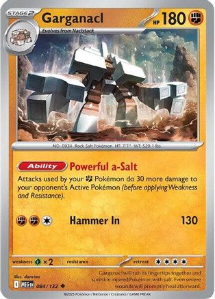Garganacl - 084/132 ME01 Mega Evolution - Uncommon