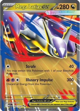 Mega Latias ex - 100/132 - Holofoil ME01 Mega Evolution - Double Rare