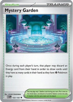 Mystery Garden - 122/132 - Reverse Holofoil ME01 Mega Evolution - Uncommon