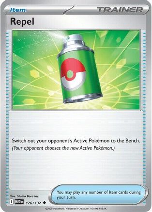 Repel - 126/132 - Reverse Holofoil ME01 Mega Evolution - Uncommon