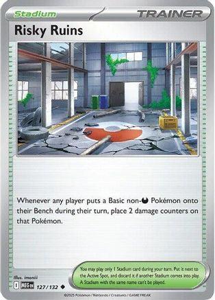 Risky Ruins - 127/132 - Reverse Holofoil ME01 Mega Evolution - Uncommon
