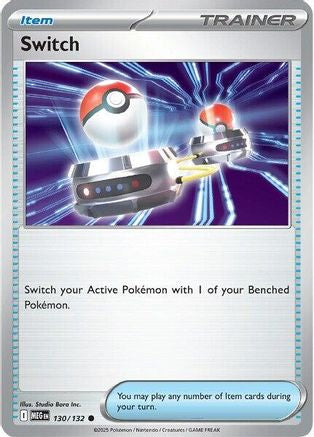 Switch - 130/132 - Reverse Holofoil ME01 Mega Evolution - Common