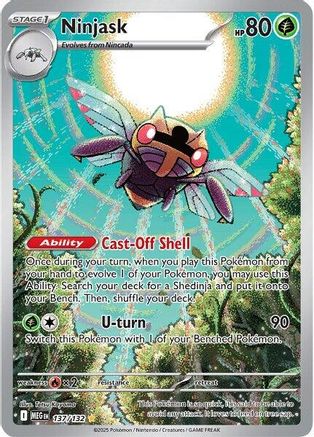 Ninjask - 137/132 - Holofoil ME01 Mega Evolution - Illustration Rare
