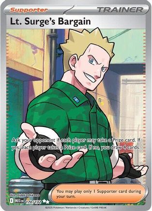 Lt. Surge's Bargain - 170/132 - Holofoil ME01 Mega Evolution - Ultra Rare