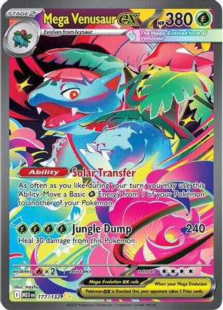 Mega Venusaur ex - 177/132 - Holofoil ME01 Mega Evolution - Special Illustration Rare