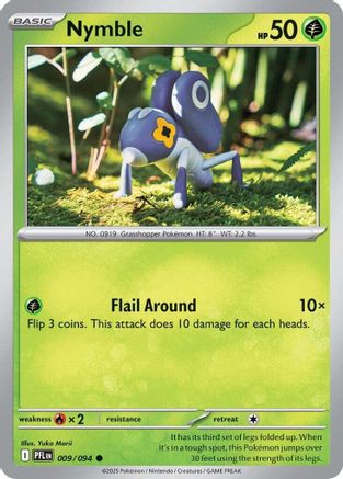 Nymble 009/094 - Reverse Holofoil ME02 Phantasmal Flames - Common