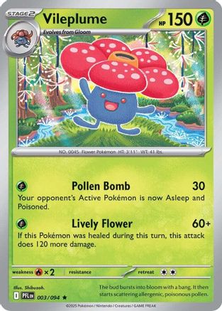 Vileplume 003/094 ME02 Phantasmal Flames - Rare
