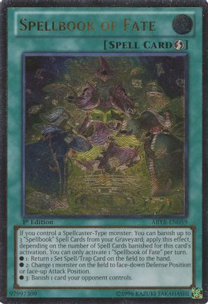 Spellbook of Fate (UTR) (ABYR-EN059) - Abyss Rising 1st Edition