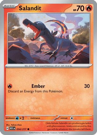 Salandit 034/217 ME Ascended Heroes - Common