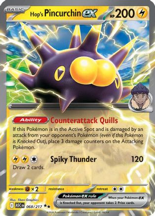 Hop's Pincurchin ex 068/217 - Holofoil ME Ascended Heroes - Double Rare