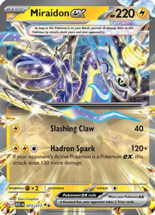 Miraidon ex 073/217 - Holofoil ME Ascended Heroes - Double Rare