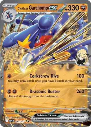 Cynthia's Garchomp ex 111/217 - Holofoil ME Ascended Heroes - Double Rare