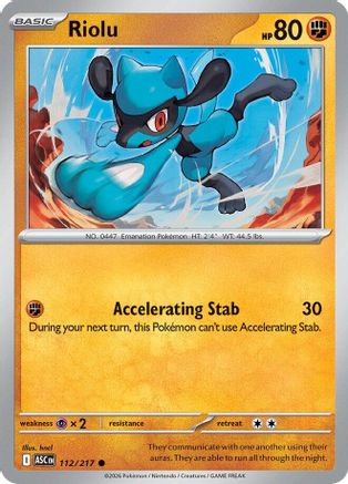 Riolu 112/217 ME Ascended Heroes - Common