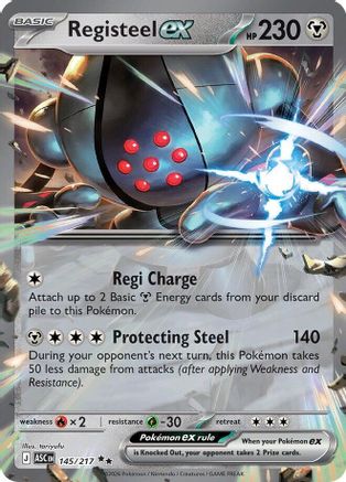 Registeel ex 145/217 - Holofoil ME Ascended Heroes - Double Rare
