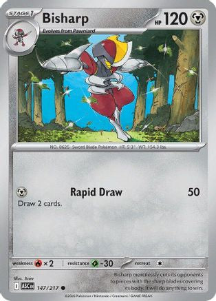 Bisharp 147/217 - Reverse Holofoil ME Ascended Heroes - Common