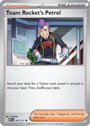 Team Rocket's Petrel 207/217 ME Ascended Heroes - Uncommon
