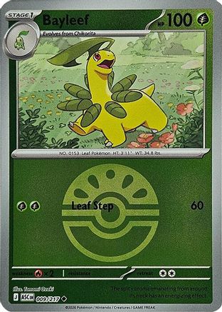 Bayleef (Friend Ball) 009/217 - Reverse Holofoil ME Ascended Heroes - Uncommon