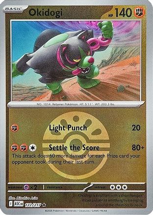 Okidogi (Friend Ball) 122/217 - Reverse Holofoil ME Ascended Heroes - Rare