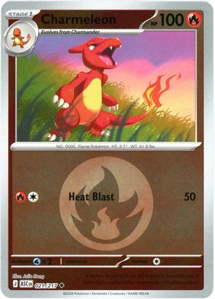 Charmeleon (Energy Symbol Pattern) 021/217 - Reverse Holofoil ME Ascended Heroes - Uncommon