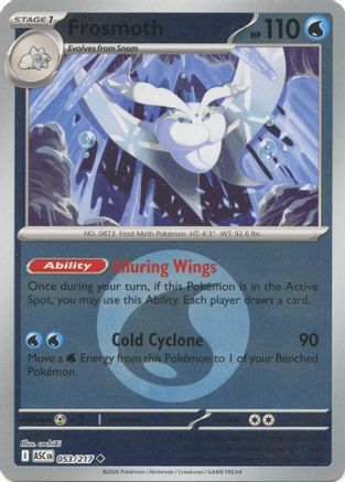 Frosmoth (Energy Symbol Pattern) 053/217 - Reverse Holofoil ME Ascended Heroes - Uncommon