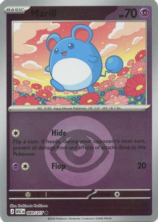 Marill (Energy Symbol Pattern) - 083/217 - Reverse Holofoil ME Ascended Heroes - Common