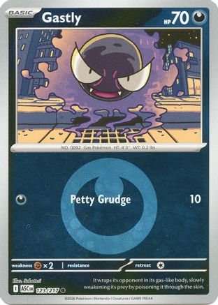 Gastly (Energy Symbol Pattern) 123/217 - Reverse Holofoil ME Ascended Heroes - Common