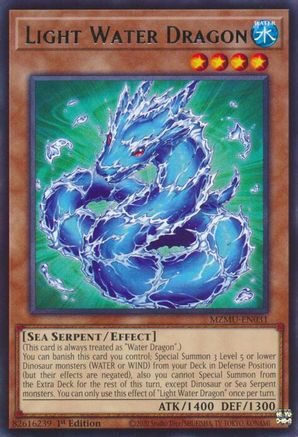 Light Water Dragon (MZMU-EN031) - Maze of Muertos 1st Edition