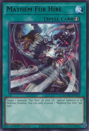 Mayhem Fur Hire (MZMU-EN115) - Maze of Muertos 1st Edition