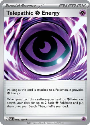Telepathic Psychic Energy 088/088 - Holofoil ME03 Perfect Order - Rare