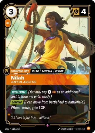 Nilah - Joyful Ascetic (115/219) - Unleashed Foil