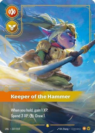 Poppy - Keeper of the Hammer (Overnumbered) (237/219) - Unleashed Foil