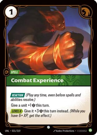 Combat Experience (031/219) - Unleashed