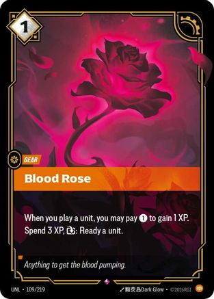 Blood Rose (109/219) - Unleashed Foil