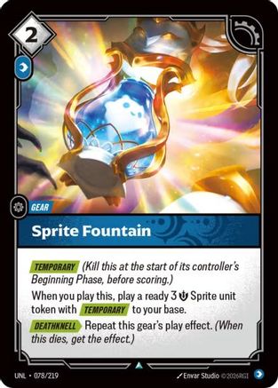 Sprite Fountain (078/219) - Unleashed Foil