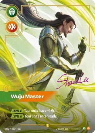 Master Yi - Wuju Master (Signature) (231*/219) - Unleashed Foil