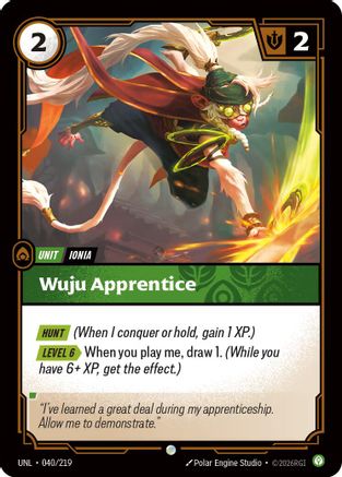Wuju Apprentice (040/219) - Unleashed Foil