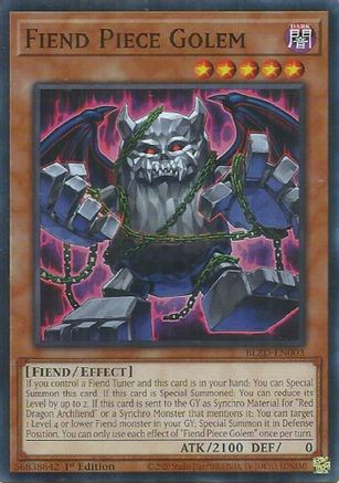 Fiend Piece Golem (BLZD-EN003) - Blazing Dominion 1st Edition