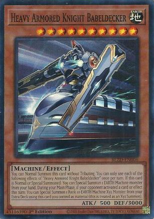 Heavy Armored Knight Babeldecker (BLZD-EN006) - Blazing Dominion 1st Edition