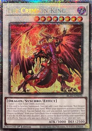 The Crimson King (Starlight Rare) (BLZD-EN036) - Blazing Dominion 1st Edition