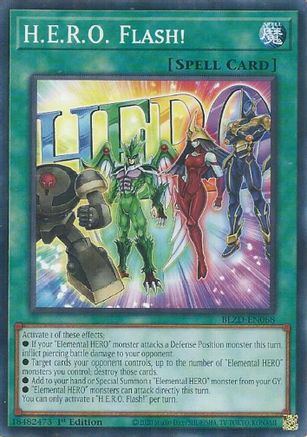 H.E.R.O. Flash! (BLZD-EN068) - Blazing Dominion 1st Edition