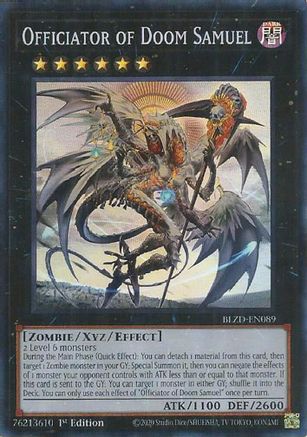 Officiator of Doom Samuel (BLZD-EN089) - Blazing Dominion 1st Edition