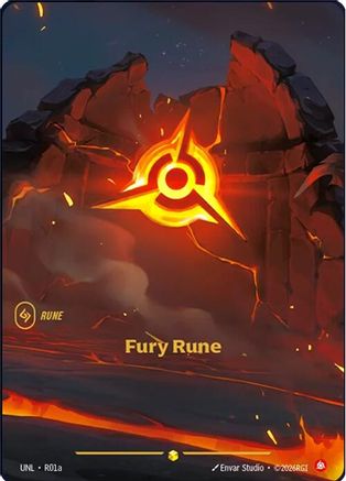 Fury Rune (Alternate Art) (R01a) - Unleashed Foil