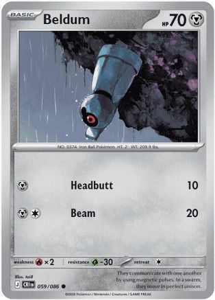 Beldum 059/086 ME04 Chaos Rising - Common