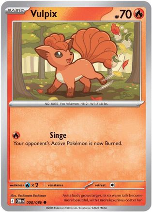 Vulpix 008/086 ME04 Chaos Rising - Common