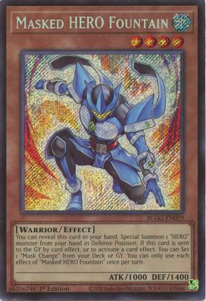 Masked HERO Fountain (BLGG-EN029) - Battles of Legend: Glorious Gallery 1st Edition