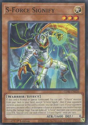S-Force Signify (CORI-EN020) - Chaos Origins 1st Edition