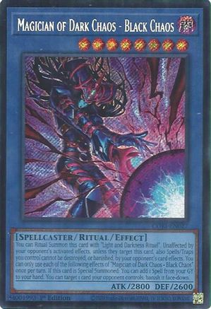 Magician of Dark Chaos - Black Chaos (Secret Rare) (CORI-EN027) - Chaos Origins 1st Edition
