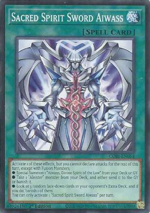 Sacred Spirit Sword Aiwass (CORI-EN054) - Chaos Origins 1st Edition
