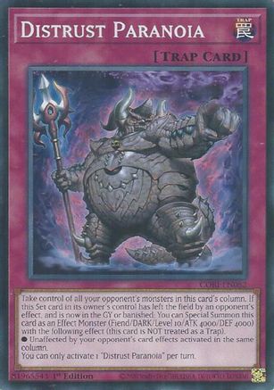 Distrust Paranoia (CORI-EN082) - Chaos Origins 1st Edition