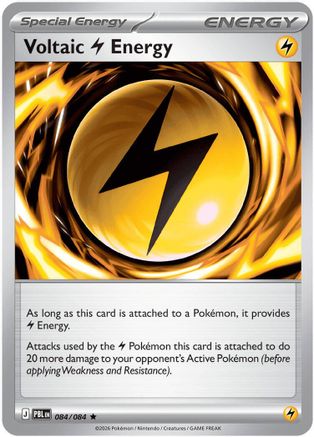 Voltaic Lightning Energy 084/084 - Reverse Holofoil ME05 Pitch Black - Rare